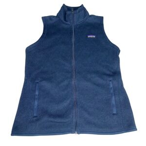 Patagonia Better Sweater Fleece Vest Navy Blue Men's Size Medium *BRANDED LOGO*